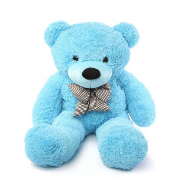 Blue 3.5 Feet Bow Teddy Bear